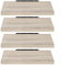 EUGAD Wandregal Wandboard 4er Set Hängeregal Holz Board Modern Sonoma Eiche 50x23x3,8cm 0091QJ-4