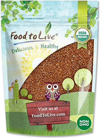 Organic Whole Grain Teff, 1 Pound – Non-GMO Super Ancient Grain, Brown Seeds, Good Source of Protein and Iron, Great for Baking, Pilaf, Cereal, Porridge, Stew, Salads and Injera. Vegan, Kosher. Bulk Visit the Food to Live Store