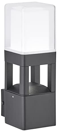 WOFI Außenleuchte, Outdoor Line Sierra 1-flammig, Schwarz, LED, Wandleuchte