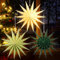 EASY JOY 3er Set Weihnachten Papiersterne Salbeigrüne Holzfarbe Faltstern Deko Weihnachten 14 Zacken Faltsterne Party Deko für Weihnachtsdeko Hochzeit Geburtstag Tischdeko Dekoration