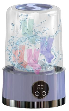 Lavadora de ropa interior – Minilavadora compacta, portátil, inalámbrica y silenciosa | Ideal para viajes, apartamentos, camping, residencia universitaria, exterior, cuidado rápido y eficiente de la