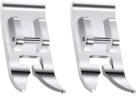2 Pcs Universal Sewing Machine Presser Feet, Universal Zig Zag and Straight Stitch Presser Foot Replacement Compatible