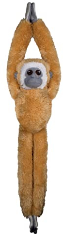 Deluxebase EcoBuddiez Baumumarmer - Gibbon 55cm langes Hängendes Kuscheltier aus recycelten Plastikflaschen. Umweltfreundliches und kuscheliges Plüschtier für Kinder.