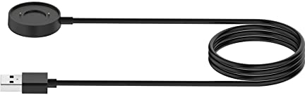 NUHFUFA Chargeur de montre intelligente compatible avec Fossil Hybrid Smartwatch HR, câble de charge magnétique de 1 m, câble de charge USB