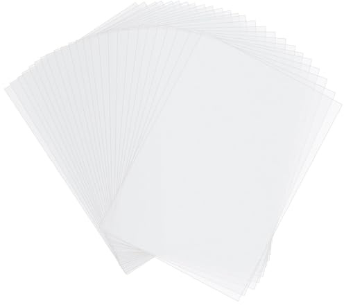 Redamancy Carta Trasparente A4, 50 Pezzi Carta da Lucido Fogli, per Disegno, Artigianato, Design Carta Trasparente