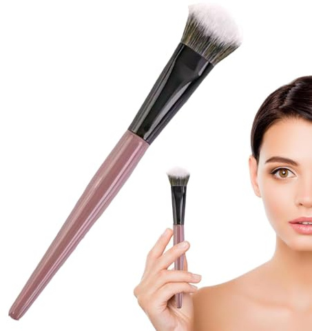Bruschi per il trucco del giogo, pennello da giogo in polvere | Presa di setole morbide del pennello in polvere - Strumento cosmetico per trucco portatile per donne principianti ragazze