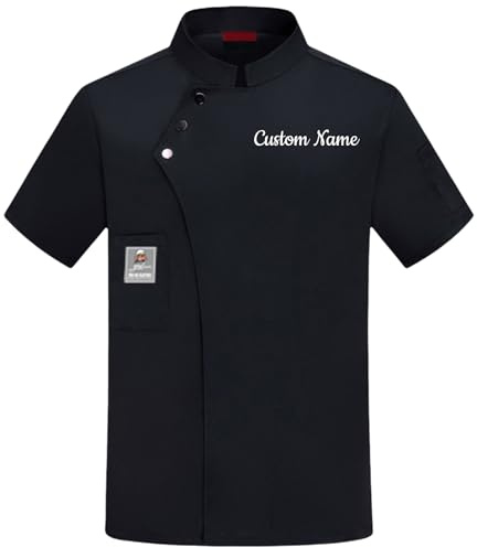 Veste Cuisine Homme Veste Chef Cuisine Homme Personnalisé avec Texte Et Brodés