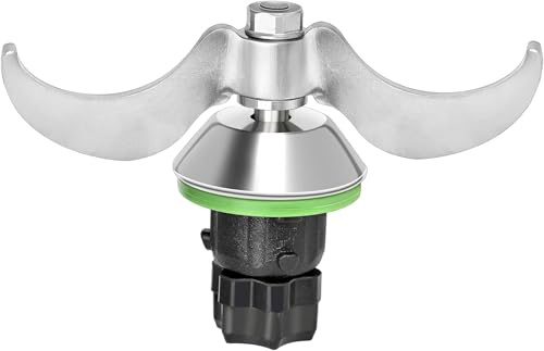 Meistermix Teigmesser für TM6, TM5,Patix Teigmesser Tm6 - Teigschneider aus Solinger Edelstahl mit Wellenschliff & Holzgriff, Spülmaschinengeeignet