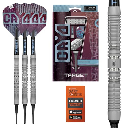 Target Darts Cryo Pointe Souple Fléchette Set, Barrels 11/12/13 – 18G/19G/20G/21G | 90% Tungstène Barrel, Cryo Conseils, Tiges Pro Grip Tag et Ailettes N° 6, Claret Violet et Bleu Design