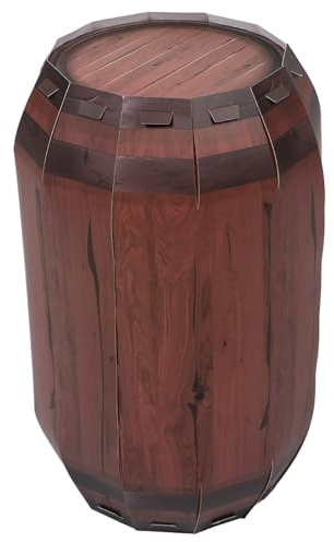 Artibetter Décorations de Table Far West 2 Pièces en Papier Ton Faux Tonneau de Vin Western pour Fête Anniversaire et Mariage, Centre de Table Pliable et Thème Cowboy Rustique