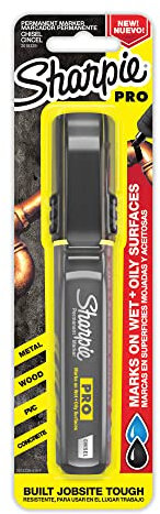 Sharpie Pro Permanent Marker, Medium, Chisel Tip, Black Marker (2018329)