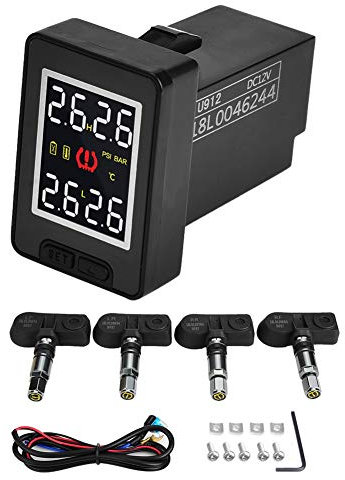 Tire Pressure Sensor,Car Tire Pressure Monitor System TPMS with 4 Internal Sensors