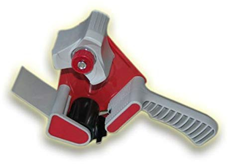 Packband-Handabroller HEAVY 50 mm Stabiler Profi Klebebandabroller Paketband-Abroller mit ergonomischem Griff & verstellbarer Rollenbremse