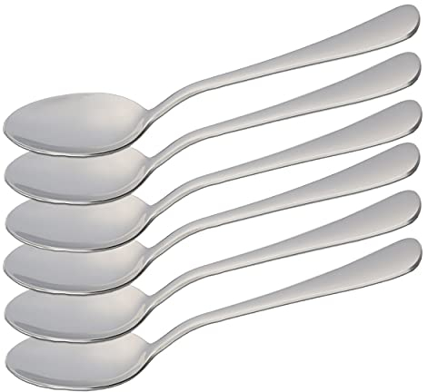 6 cucchiai da minestra in acciaio inossidabile 20 x 4,4 cm