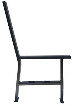 QLS Bankbeine Bankgestell Gartenbank Bankfüße Beine aus Stahl DIY schwarz 2 Stück (Oslo)