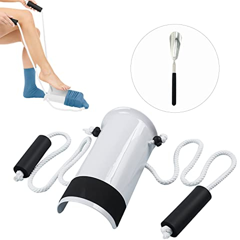 SUPERFA Sockenanziehhilfe Nach Hüftoperation, Strumpfanziehhilfe für Strümpfe, Easy Pull Sockenhilfe für Ältere, Schwangere und Behinderte