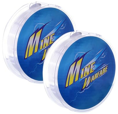 QEDBOJE Bobine di Linea Monofilamento Forte, Resistente alle Lacerazioni (100 m, Bianco)