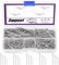Swpeet 900Pcs 4 Sizes Hardware Nails Assortment Kit, Silver Galvanized Nails, Small Nails, Pin Nails, Finishing Nails, Nails for Hanging, Wall Nails for Hanging Pictures