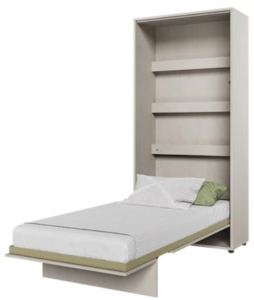 Friderik Concept JUNIOR 90 x 200 CJ-02 väggfällbar säng vertikal skåpsäng, 101 x 217 x 46 cm (utan LED)