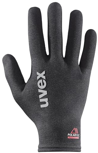 uvex polarixx - Gants d'équitation pour Adults - Flexibles - Compatible avec Un écran Tactile - Black - 6