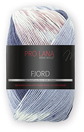 Pro Lana Fjord Farbe 94, Wolle musterbildend, Wolle Norwegermuster zum Stricken