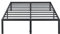 Olee sleep 45cm Stabiler Stahlbett / Stahl-Lattenrost / Anti-Rutsch-Unterstützung / Matratzenunterbau / Metallbett / Bettrahmen / Bett / 140 x 200cm / Full / Schwarz / Metall