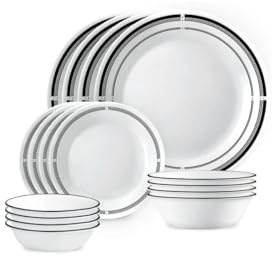 Corelle Brasserie 16 pc Dinnerware Set, Service for 4