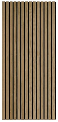 AMF Life Wandpaneel, Lamellenwand, 2er Set, 118 x 56 cm, 0,66m², Eiche