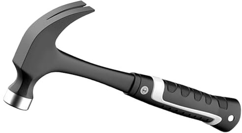 de carpintero, de alto rendimiento, de garra portátil recto con extractor de clavos, de marco, de goma amortiguador con cabeza de acero al carbono para