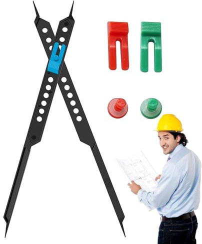 Proportionell passare konstnärsritningsverktyg – 25 cm artist proportionell skala avdelare ritverktyg, professionellt ritverktyg, multifunktionella konstnärsverktyg för arkitekter, designers