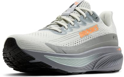 Brooks Men’s Ghost 17 GTX Waterproof Supportive Running & Walking Shoe - Smoke/Primer Grey/Orange - 11 Medium