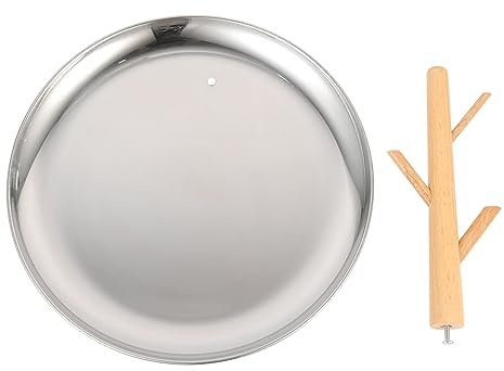 GLEAVI Bandeja Para Anillos Multifunción Redonda, Porta Joyas Para Escritorio, Material Resistente Al Desgaste, Diseño Compacto, Para Uso El Hogar y Tiendas