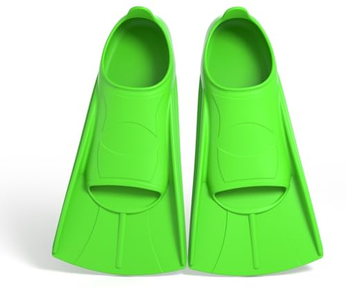 YushengTai simfenor silikon, korta fenor, silikon snorkelfenor, korta dykfenor barn vuxna, simfenor träning, fenor unisex fenor