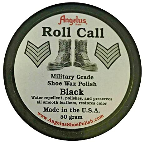 Angelus Black Shoe Polish - High Shine Paste Wax Polish