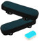 JoyPlus Almohadilla para Reposabrazos, 2 Piezas Cojín de Reposabrazos de Silla de Oficina, Funda Reposabrazos Silla Gaming con Memoria Espuma Viscoelástica para Alivio de Codos y Antebrazos (Negro)