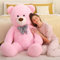 MorisMos 120cm Riesen Teddy, Teddybär Groß XXL Kuscheltier Stofftier, Rosa Großer Teddybär,Kuschelig Plüschtier Weich Spielzeug Plüschbär Kuschelbär Geschenk Geburtstag Valentinstag