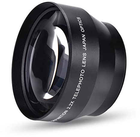 67 Mm 2,2X Universal Teleconverter Teleobjektiv Kameror Tillbehör, Kameror Tillbehör Aluminiumlegering Och Optiskt Glas Med Beläggningar för DSLR Kameror