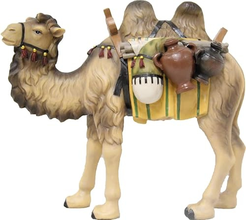 FADEDA Kamel/höjd: 15 cm/handmålad/detaljerade krubbfigurer – julbord, dekoration, krubbtillbehör