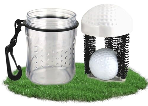 2 mGoods Golfbollsrenare inkl. fästklämma golfväska bärbar golfboll renare