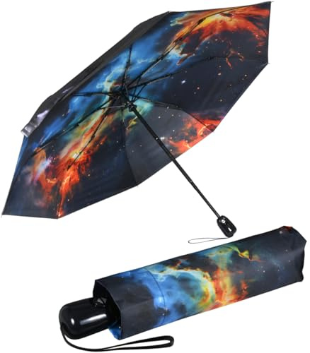 Doppler Damen Taschenschirm mit Auf-Zu-Automatik Magic Fiber Nebula