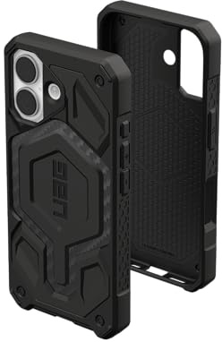 URBAN ARMOR GEAR Monarch Pro Case kompatibel mit Apple iPhone 17 Hülle (Wireless Charging/Magnetische Aufladung, 5-Schichten Schutz) Carbon Fiber