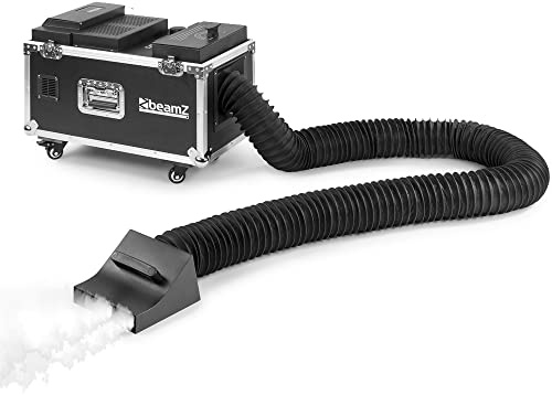 beamz LF1500 Professional Low Fog Machine - High-Output Low Lying Level Smoke Effect for Stage Events, DJ Parties, Weddings and Theatrical Performances