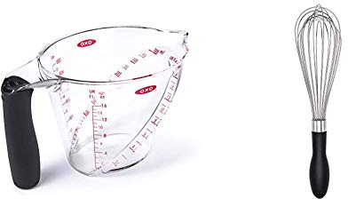 OXO Good Grips 500 ml Angled Measuring Cup & Good Grips 28 cm Balloon Whisk