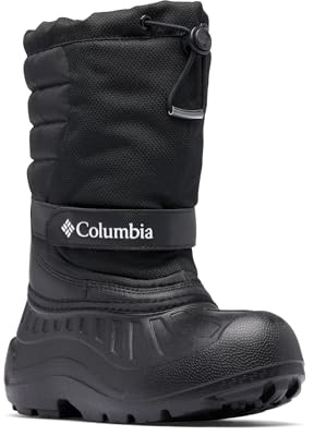 Columbia Youth Powderbug Snowlite Bottes, Design élégant, résistant aux intempéries, coupe-vent, à enfiler rapidement, chaleur douillette - Jeunesse Unisexe