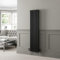 DuraTherm® 1600 x 380mm Black Traditional Vertical Designer Radiator Triple Column Colosseum Cast Iron Style Central Heating Panel Radiators Rad