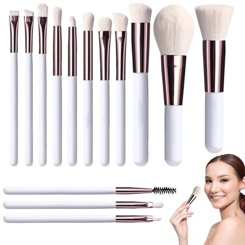Makeupborstset – makeupborstar, sminkborstkit | sminkborstset för | sminkborstar, set med små sminkborstar, sminkborstsamling, foundationblandborstar för smink
