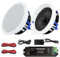 STUDIOFINIX 6.5 Inch Bluetooth Ceiling Speakers 320W 2-Way Flush Mount in Wall Speakers for Home Bathroom Kitchen Office with Full Range Superior Sound