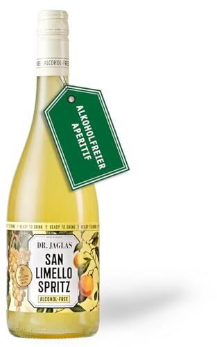 Dr. Jaglas San Limello Spritz - alkoholfreier Wein Limoncello Spritz Aperitif - aromatisch Geschmack Zitrone spritzig pur alkoholfrei - 750 ml Flasche