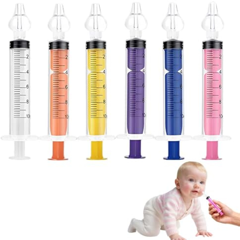 6 Pezzi Irrigatore Nasale, Olive Nasali per Lavaggi Neonato, Beccucci per Siringhe, Portatile Irrigatori Nasali, Pulitore Nasale Sicuro, lavaggio nasale bambini