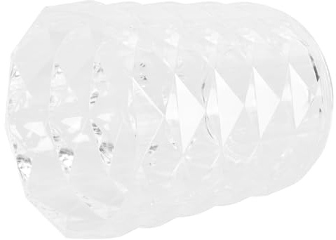Porta Brochas Cosméticas de Ps Blanco Diseño Práctico | Organizador Transparente para Herramientas, Apto para Polvos Compactos y Labiales, Uso Diario